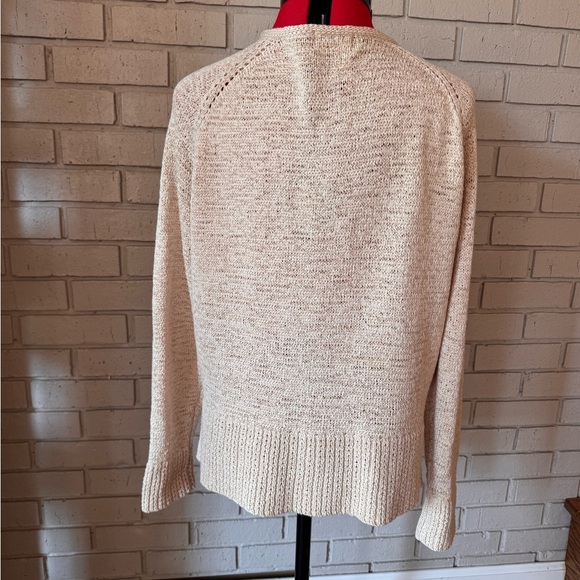 Coldwater Creek size L Women's Cream Cardigan Sweater excellent condition - Picture 2 of 5